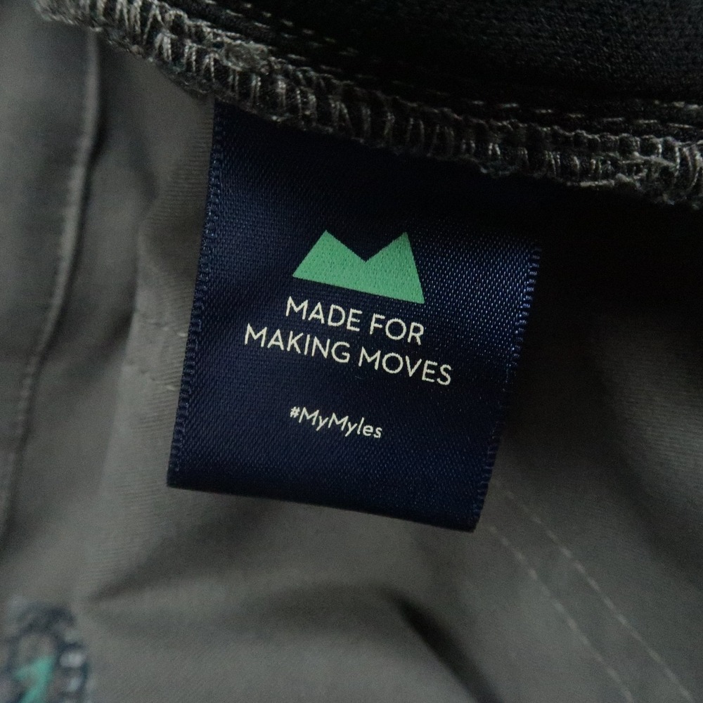 Myles Pants Mens Large Gray Performance 5 Pocket Technical Fabric Stretch 34x32 - Picture 6 of 12